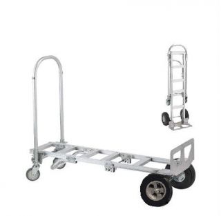 Wesco Aluminum Spartan Senior Convertible Hand Truck with Solid Rubber 