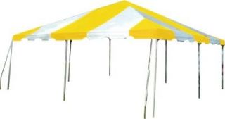 20x20 yellow white west coast frame tent party tent time