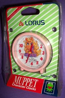looney tunes muppets miss peggy alarm clock mib lorus quartz