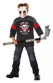 ice hockey jason blood sport child costume size large time