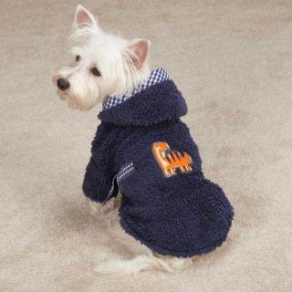   DINO Pet Dog Plush Hooded Bath ROBE Loungewear XXS M ADORABLE