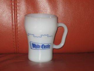 rare fire king white castle coffee mug excellent condition time