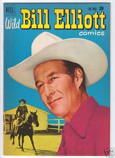wild bill elliott 8 dell western comic 1952 nm time