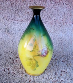Antique Hand Painted Royal Bonn Vase By Franz Anton Mehlem Germany 