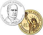 2013 D William McKinley (25th) BU Uncirculated DOLLAR COIN (NOT IN 