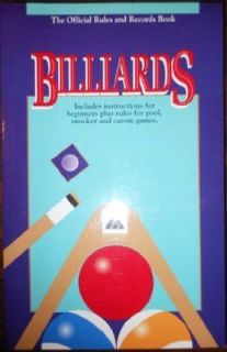 Billiards   The Official Rules and Record Book, 1992 (1991, Paperback 