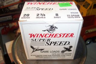 Vintage Winchester Super Speed 20 Gauge Shot Shell Empty Collectors 