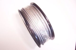 Galvanized Wire Rope Aircraft Cable 3/16, 7x19, 250 ft reel