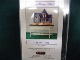 12th scale Miniature Dollhouse Victorian Mansion Wood TABLE Kit by 