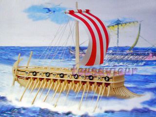 woodcraft construction kit model phoenician war ship from hong kong