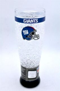 NEW New York Giants NFL 16oz Freezer Pilsner Glass with Freezing 