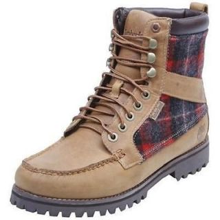 Timberland Newmarket 9 Eye Moc Toe Woolrich Boots Mens sz 11 Style 