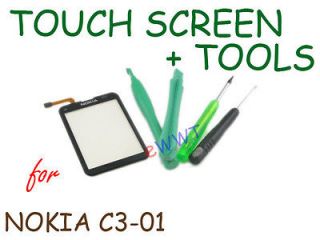   LCD Touch Screen Glass Part + Tools for Nokia C3 01 MQLT330