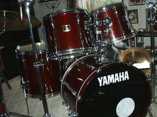 YAMAHA STAGE CUSTOM RED 5 PC SHELL PACK ONLY WITH TOM HOLDERS 
