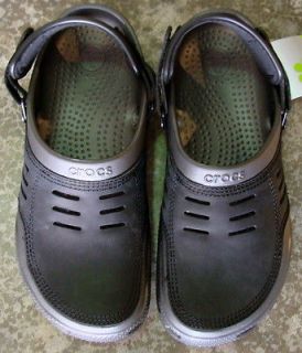crocs yukon sports mens sandals graphite black m10