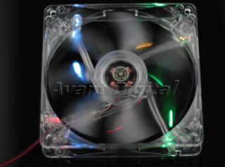 120mm fans 4 led color for computer pc case cooling