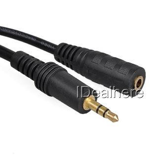 16ft 3 5mm mic earphone extension cable cord wire