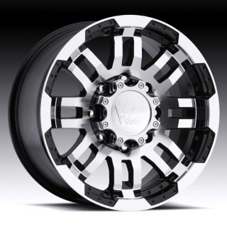 16 inch Vision Warrior Black Wheels Rims 5x135 +0