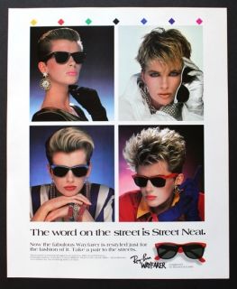 1987 Ray Ban Wayfarer Sunglasses 1980’s Style Vintage Fashion Photo 