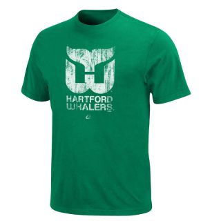 Hartford Whalers Centre Logo Vintage Green T Shirt Throwback Tee 