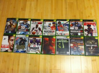   XBOX games in original cases used in good condition Madden NBA Live 2k