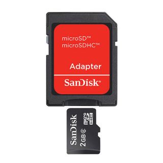sandisk 2gb microsd card with adapter