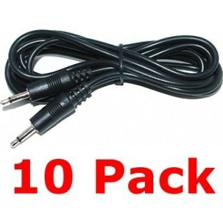 10 PK 6 3 5mm 1 8 Mini Plug Monaural Mono Audio Cable