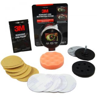 3M Headlight Lens Restoration System Light Cleaner Kit
