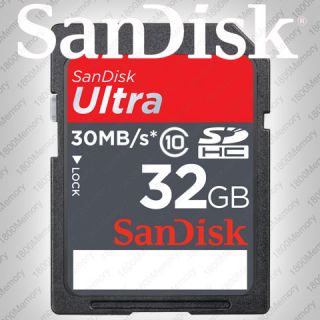 Genuine SanDisk 32GB Ultra SDHC SD Memory Card 200x 30MB s 32G II 