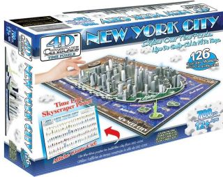 4D Cityscape New York City Skyline Puzzle