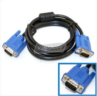 6ft SVGA VGA Monitor M M Male to Male Extension Cable