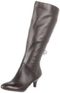   Dinka Womens WW Wide Leather boots brown Size 9.5 OUTLET US