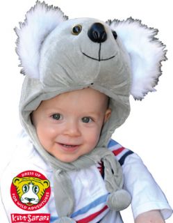 Plush Australian Koala Hood Hoodie Hat Costume Dress Up