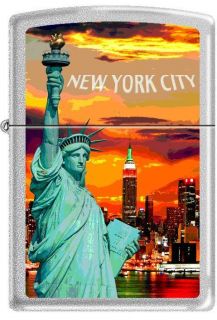 Zippo Collectible Lighter New York City Skyline & Statue of Liberty at 