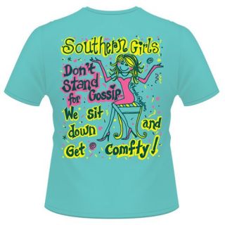 New Blue Southern Girls Womans T Shirt Top XLarge