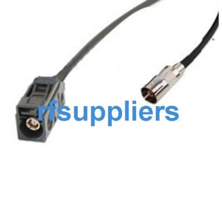 GPS Antenna Extension Cable Fakra A Jack to RCA TV 15cm