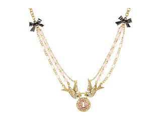 Betsey Johnson Lovebird Toc Bird Lock Necklace    