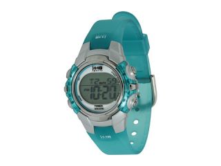 Timex 1440 Sports Digital Silver Case Translucent Blue Strap Watch $22 