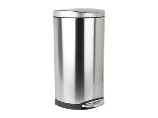 simplehuman 30L Semi Round Deluxe Step Can    