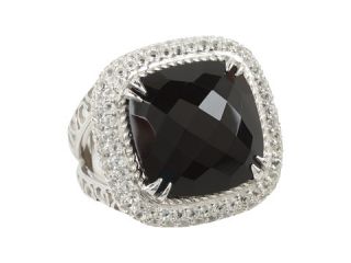delatori square black onyx and crystal ring $ 495 00