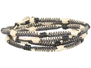 Chan Luu 32 Wrap with Gunmetal Nuggets on Knotted Leather   Zappos 