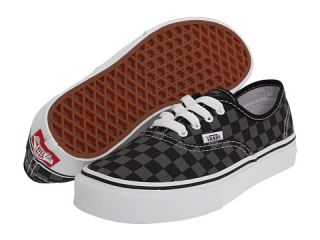 Vans Kids Authentic Core (Toddler/Youth) (Checkerboard) Black/Pewter 