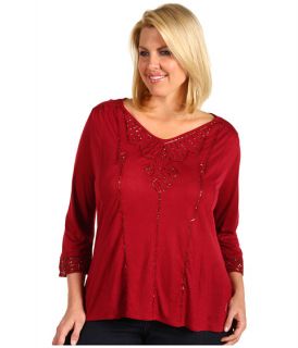Lucky Brand Plus Size Flowy Beaded Top $79.50 Rated: 5 stars!