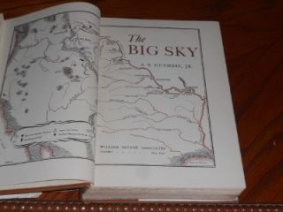 The Big Sky by A.B. Guthrie Jr.~*SIGNED* 1st Print 1947   Dust Jacket 