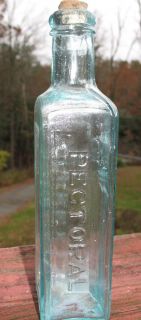 Ayers Cherry Pectoral Lowell Mass Antique Glass Bottle