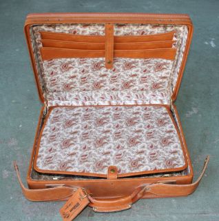 Vtg Hartmann Belting Leather Attache 5 Briefcase w Key
