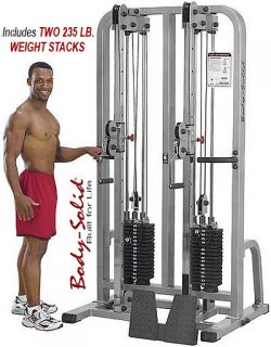 Body Solid 2 Cable Column 235lb Weight Stack SDC2000G 2