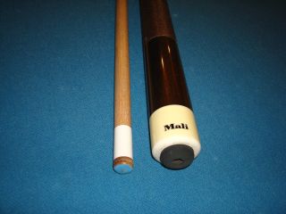 MALI POOL CUE, 19.5 OUNCE POOL STICK, LAYERED LEATHER TIP, 4 POINT 