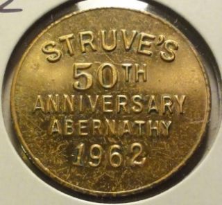 Abernathy Texas 1962 Struves 50th Anniversary Medal 25mm (m377)