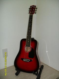 Harmony “s” Small Acoustic Guitar No 01218 Red